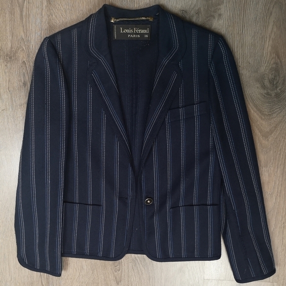 70s vintage Louis Feraud tailored wool jacket at theStyleMinr.com - Picture 1 of 5